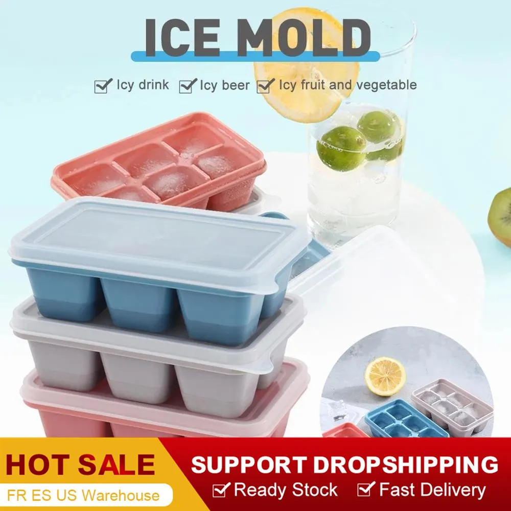 3PC 15 Grid Food Grade Silicone Ice Tray Home with Lid DIY Cube Mold Square Shape Cream Maker Kitchen Bar Accessories | Дом и сад