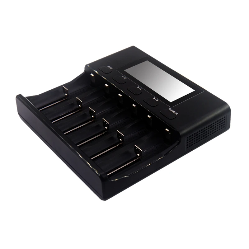 

Liitokala Lii-S6 Battery Charger 6-Slot Auto-Polarity Detect for 18650 26650 21700 32650 Aa Aaa Batteries