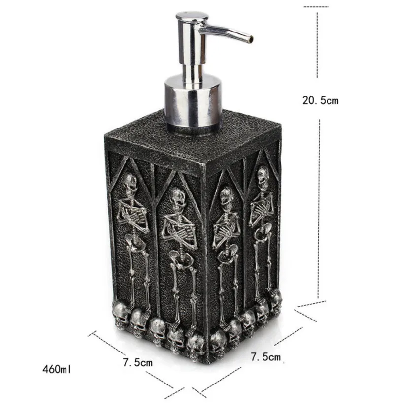 New Skeleton Creative household products,multi- faceted skull liquid storage bottles Bathroom hand sanitizer Soap bottle 460ml