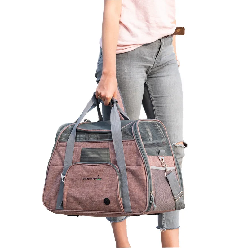 Дышащая нейлоновая сумка для домашних животных, переноска для кошек, снэк-карман для чихуахуа, сумка для путешествий, переносная сумка