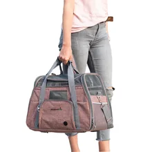 Дышащая нейлоновая сумка для домашних животных, переноска для кошек, снэк-карман для чихуахуа, сумка для путешествий, переносная сумка