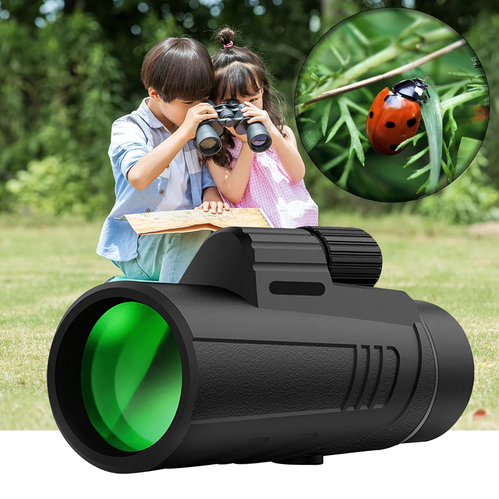 

Monocular Telescope Children's 10x42 Monocular High Quality Telescope Pocket Telescope Hunting Optical Prism Scope 116m/1000m
