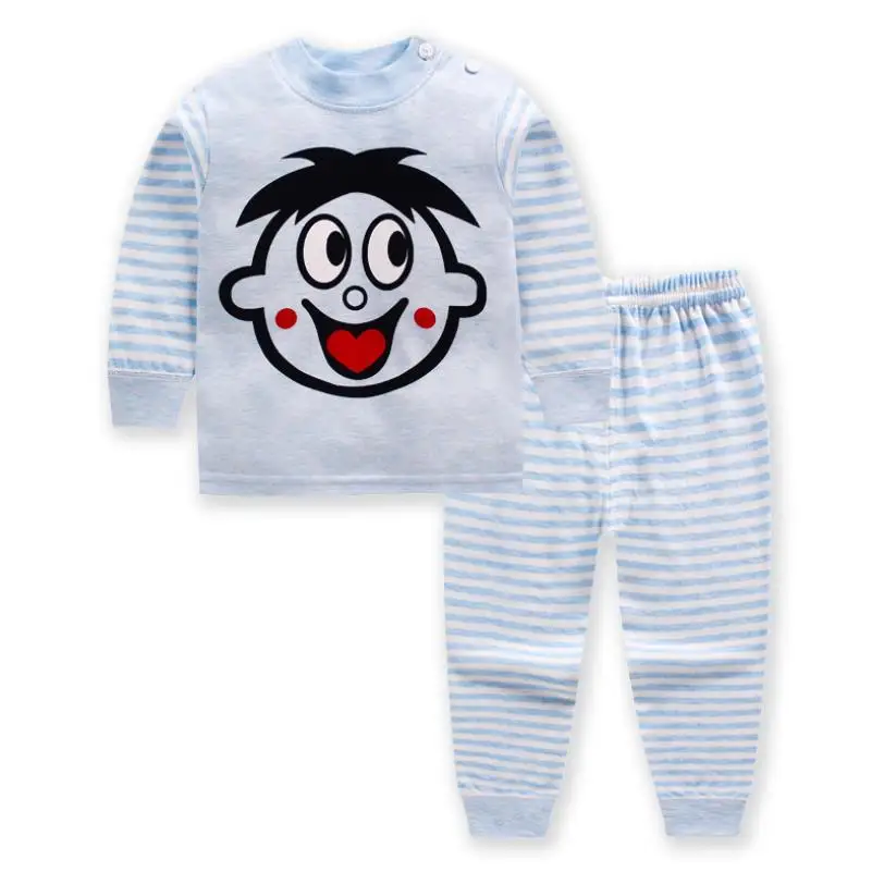 Топ с модными персонажами; Новинка; пижама с длинным рукавом Детская Пижама Минни для малышей, Хлопковая пижама, детская одежда для сна детские пижамы с Костюмы комплекты От 1 до 5 лет