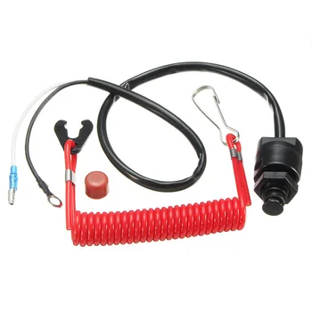 

Universal With Lanyard Boat Motor Safety Waterproof Tether Cut Off Switch Outboard Durable Pulling Practical Automotive