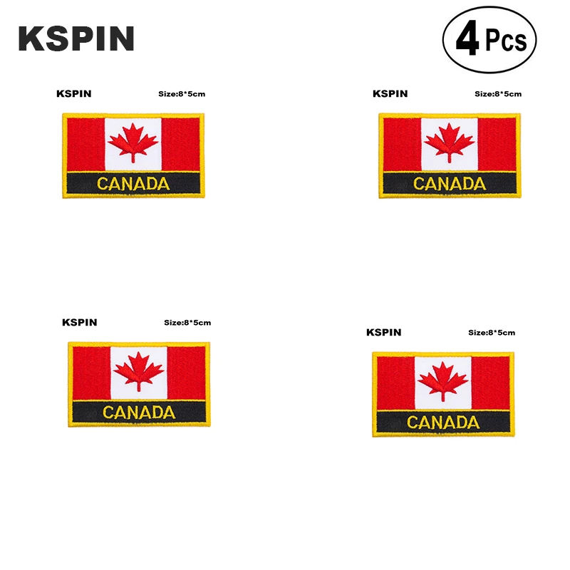 

Canada Rectangular Shape Flag Iron on Saw on Patches Embroidered Flag Patches National Flag Patches for Clothing
