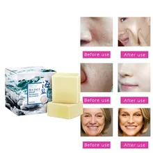 Активное кристаллическое мыло для рук для удаления акне и акаридного цвета для умывания лица морская соль стойкая увлажняющая усадка Чистка Пор