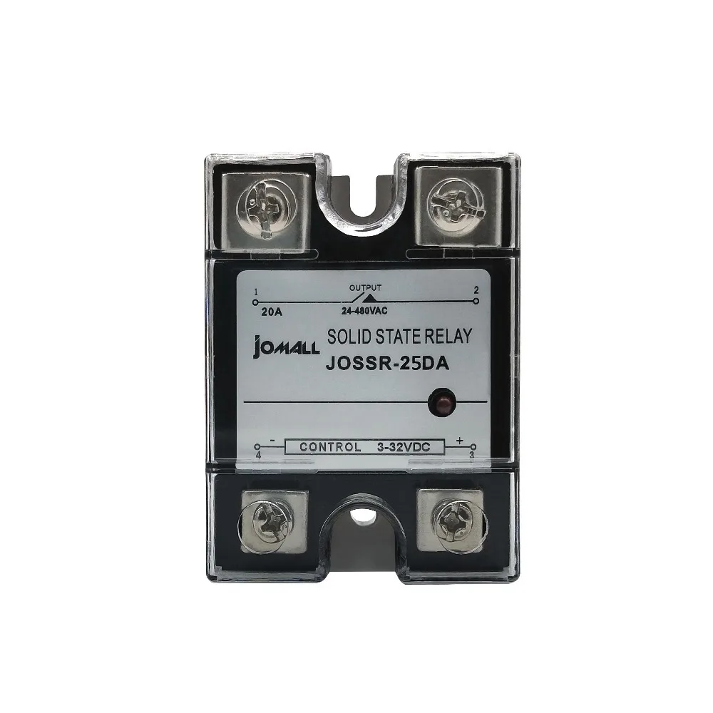 SSR-10DA/20DA/25DA/40DA DC управление AC SSR Однофазное твердотельное реле 12v