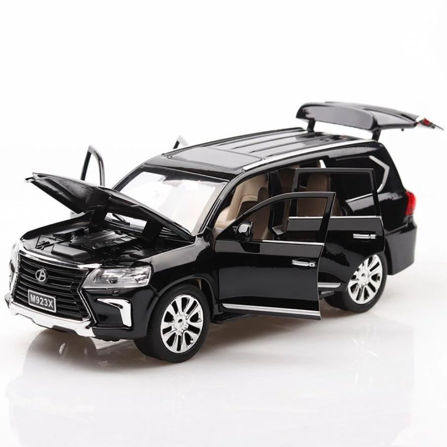 1/24 LX570 металлическая модель литый под давлением автомобиль внедорожник 20 см с