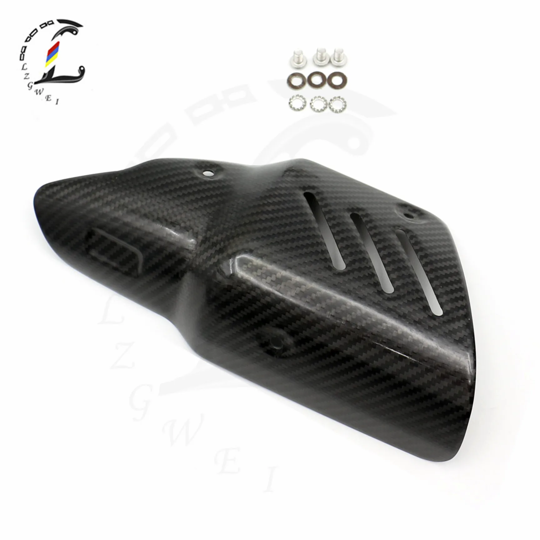 

Крышка выхлопной трубы мотоцикла из углеродного волокна, защита от ожогов, защита от перевернутого треугольника