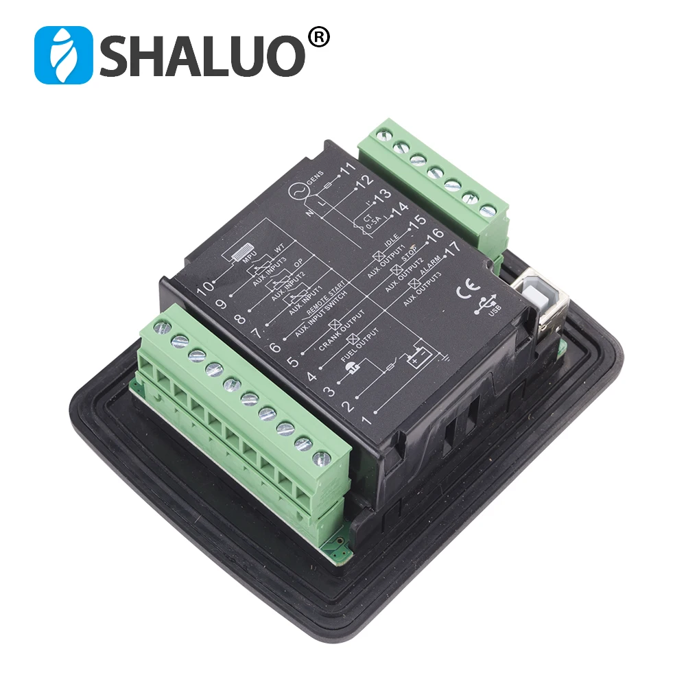 pequeno do genset, painel com relação programável