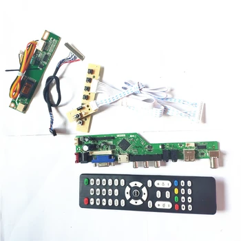 

For N150P5-L01/L02 LVDS 1CCFL 30Pin keyboard+Remote+Inverter HDMI VGA USB AV RF T.V56 drive card board LCD panel monitor DIY kit