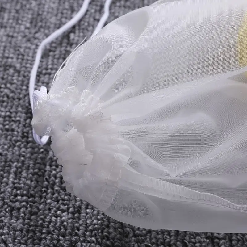 Reusable Nylon Nut Milk Bag Drawstring Fine Mesh Cheesecloth Filter Bag Food Strainer for Soy Tea Cold Brew Coffee Fruit Juice