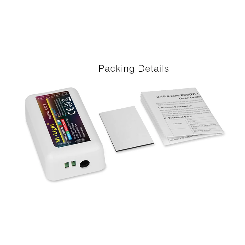 4-Zone FUT038 Mi.Light 2.4G RF Wireless LED Dimmer Controller WiFi Compatible for 5050 3528 RGBW RGB RGBWW Strip Light Dimmer  