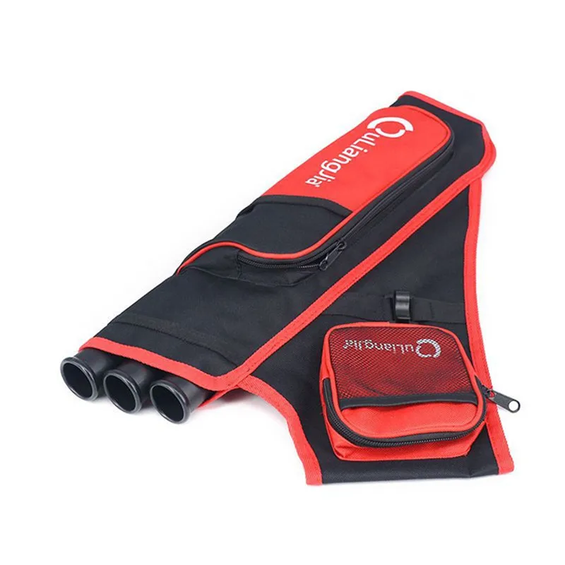 Najtaniej 1 PC 4 kolory strzałka kołczan z 3 rurkami strzałka węglowa w kolorze moro strzałka kołczan prawa ręka płótno PC Tube