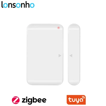 

Lonsonho Tuya Zigbee Door Window Sensor Smart House Home Security Alarm Works with Tuya Zgbee HUB