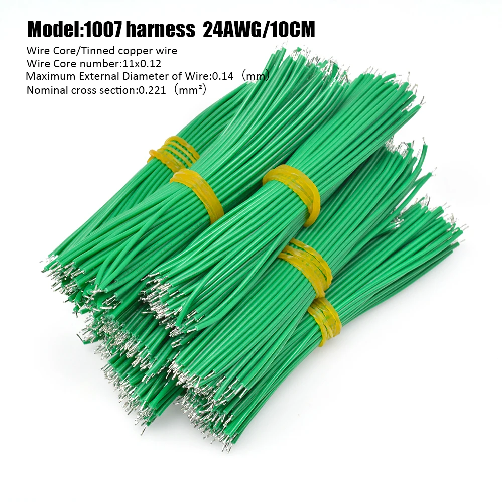 100 шт./лот Оловянная макетная плата PCB паяльный кабель 24AWG 10 см Fly Перемычка провод