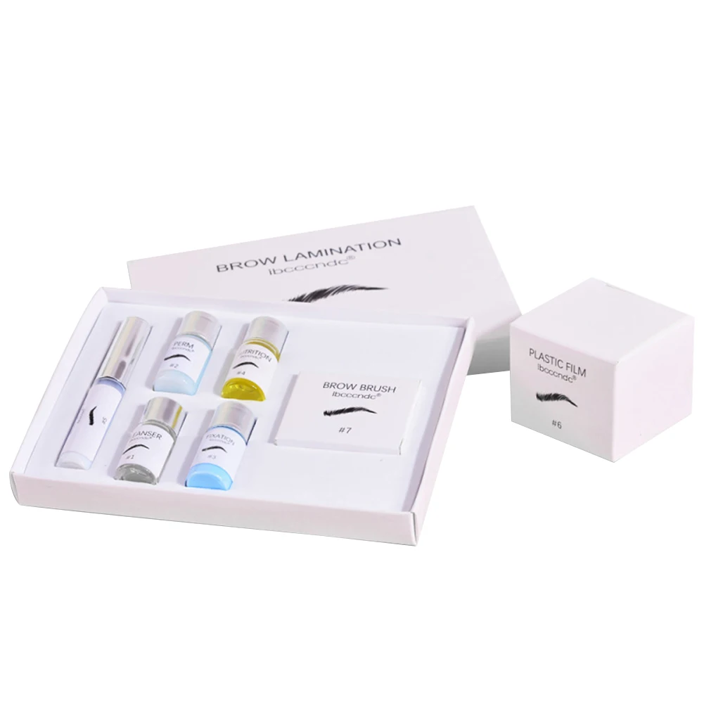 Laminação de Fixação Elevador de Longa Compõem Hidratante Profissional Perming Rápida Pestana Sobrancelha Duração Natural Styling Portátil Kit 6 Jogos de maquiagem