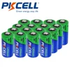 12Pcs PKCELL Lithium battery CR123A CR 123A CR17345 16340 cr123a 3v Non-rechargeable Batteries for Camera Gas meter primary dry ► Photo 1/6