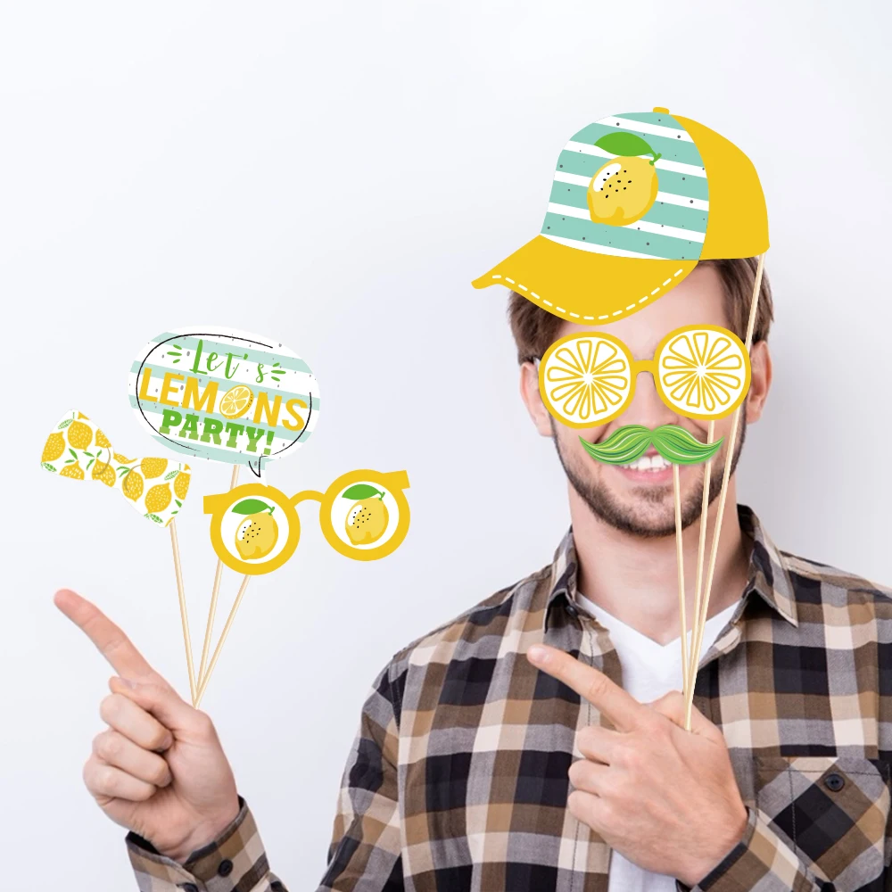 Let's Lemon Party Decorations DIY реквизит для фотостудии летние свежие фрукты вечеринки