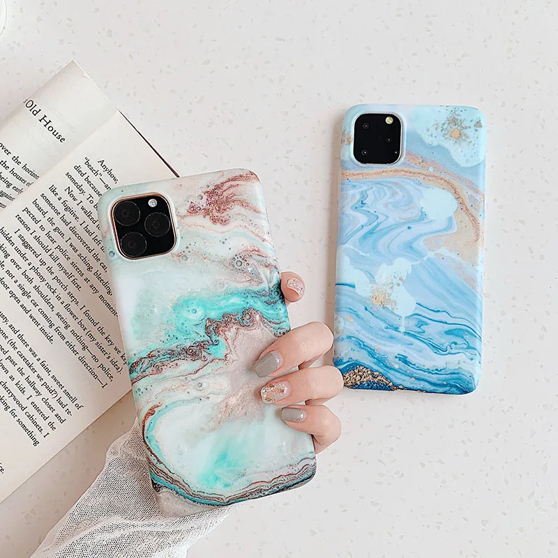 

Silicone Marble Phone Case for IPhone 11 Pro Case Coque for IPhone 11 Pro Max Geometric Funda Pro Back Cover for Iphone11 2019
