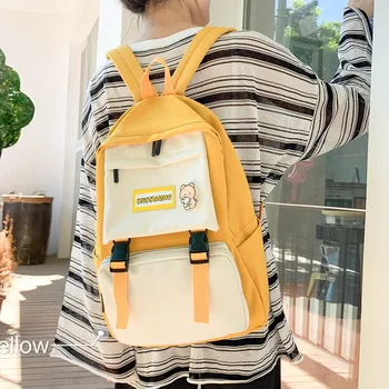 

Backpack Women 2020 Summer New Fashion Cute Candy Color School Students Shoulder Bags Bookbag Large Capacity Travel Backpacks