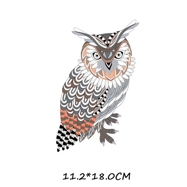 ZOTOONE Cartoon animal patch paste heat transfer vinyl owl elephant butterfly costume DIY micro chapter hot press patch sticker 914