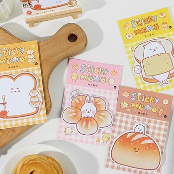 

Bread Series Sticky Notes Scrapbook Diary Planner Memo Pads Post Office Stationery School Supplies 30 Sheets