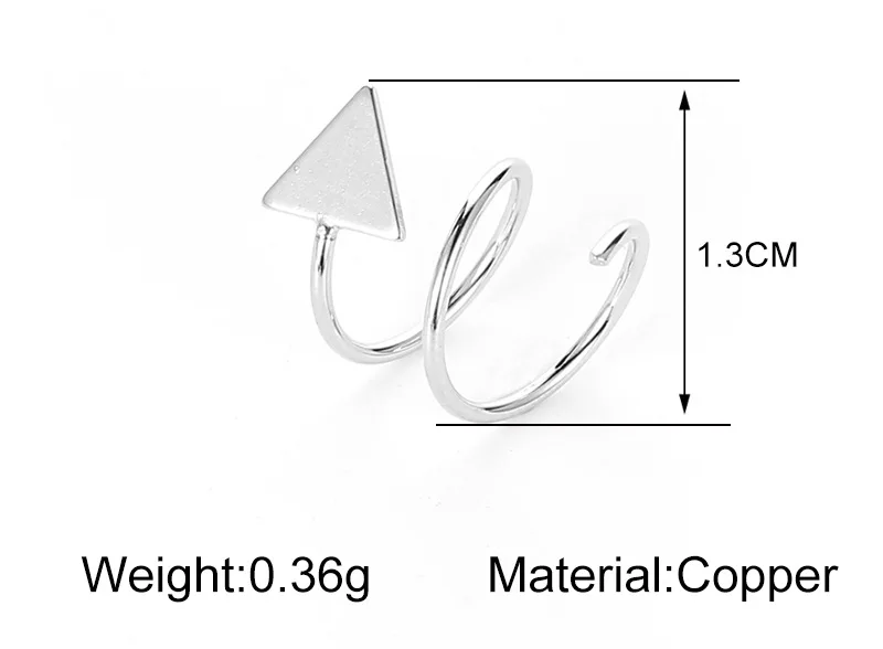 Симпатичные треугольные серьги гвоздики с милой звездой модные простые линии