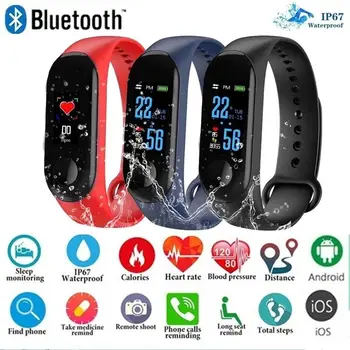 

Smart Watch Wearable Waterproof Bluetooth Smart Band Watch Bracelet Wristband Color Screen Fitness Tracker Blood Pressure Clock