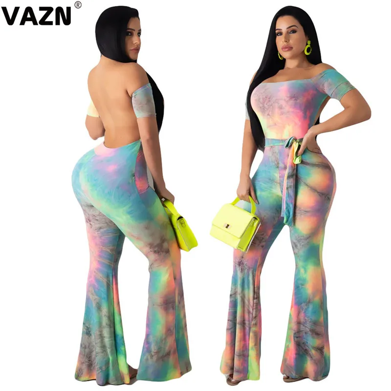 VAZN GLO13004 новый продукт 2019 летние пикантные цвета Длинный комбинезон с короткими