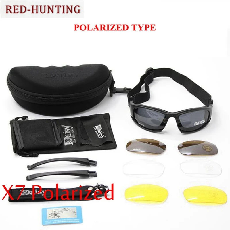 Outdoor Sports Windproof Cycling Goggles Tactical Hunting Airsoft Glasses Sunglasses