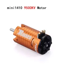 High - Performance Rocket Mini Brushless Motor with 18A ESC for RC Cars (9500KV Orange)