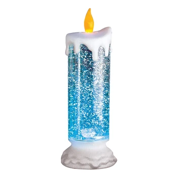 

Rechargeable Colour Electronic LED Waterproof Candle With Glitter Colour Changing LED Water Candle LB88