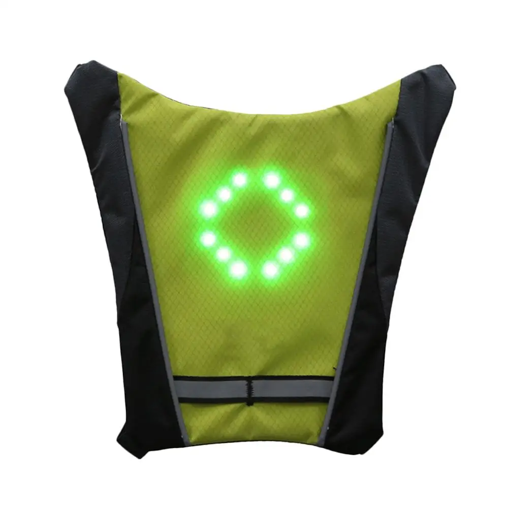 

Wireless Cycling Vest Turn Signal Led Reflective Vest Usb Charging Riding Turn Signal Riding Accessories Capacity MTB bike bag