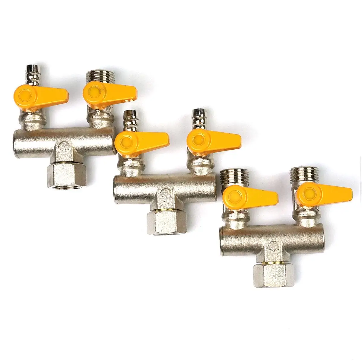 Natural Gas Valve DN15 U Type Shape Natural Gas Valve Hot Water Ball Rotatable Interface Combinations Home Garden