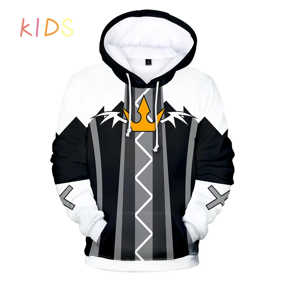Мужские толстовки с капюшоном героями игры kingdom hearts 3D модные Harajuku уличная одежда