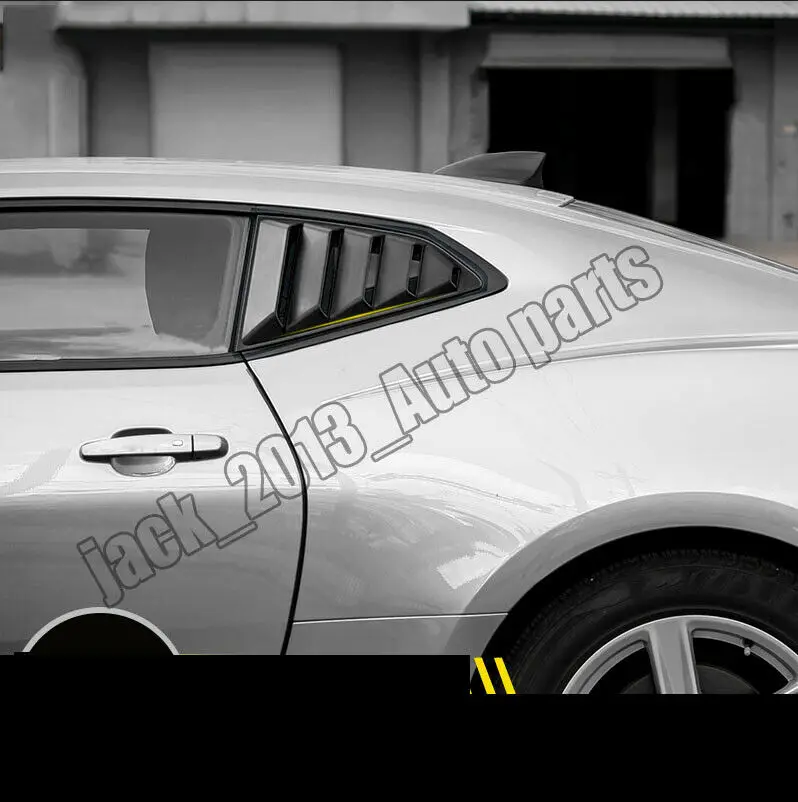 Модификация автомобиля аксессуары для автомобиля 2 шт черное боковое окно четверть Совок жалюзи Чехлы для Chevrolet Camaro