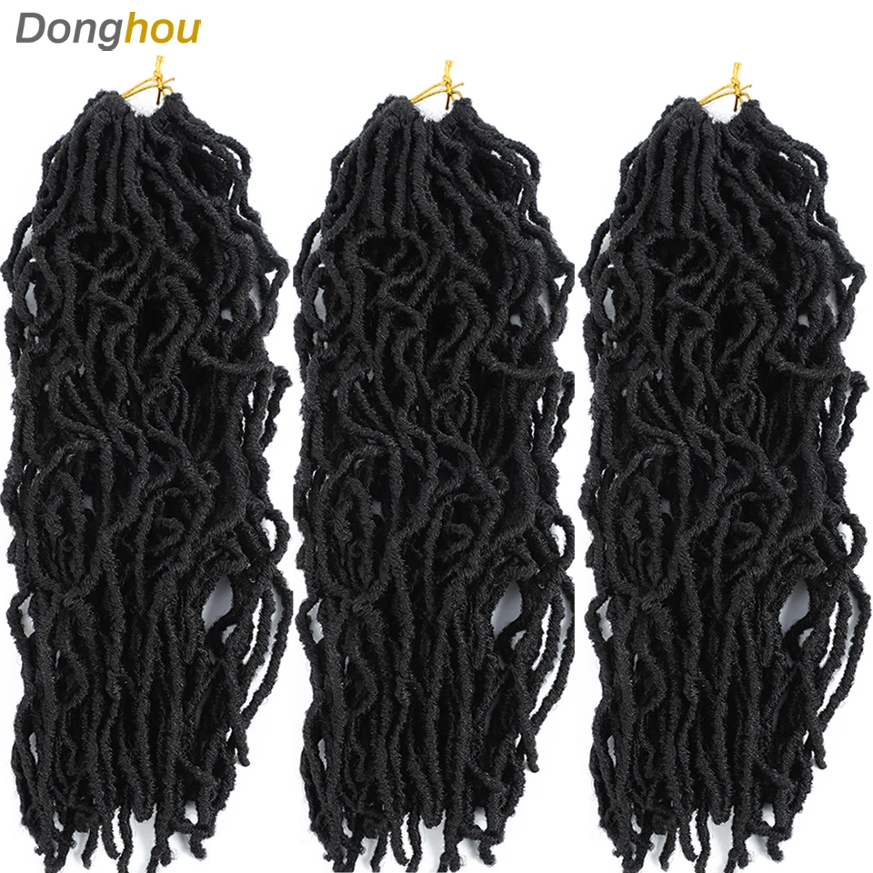 crochê cabelo 6 pacotes deusa faux locs