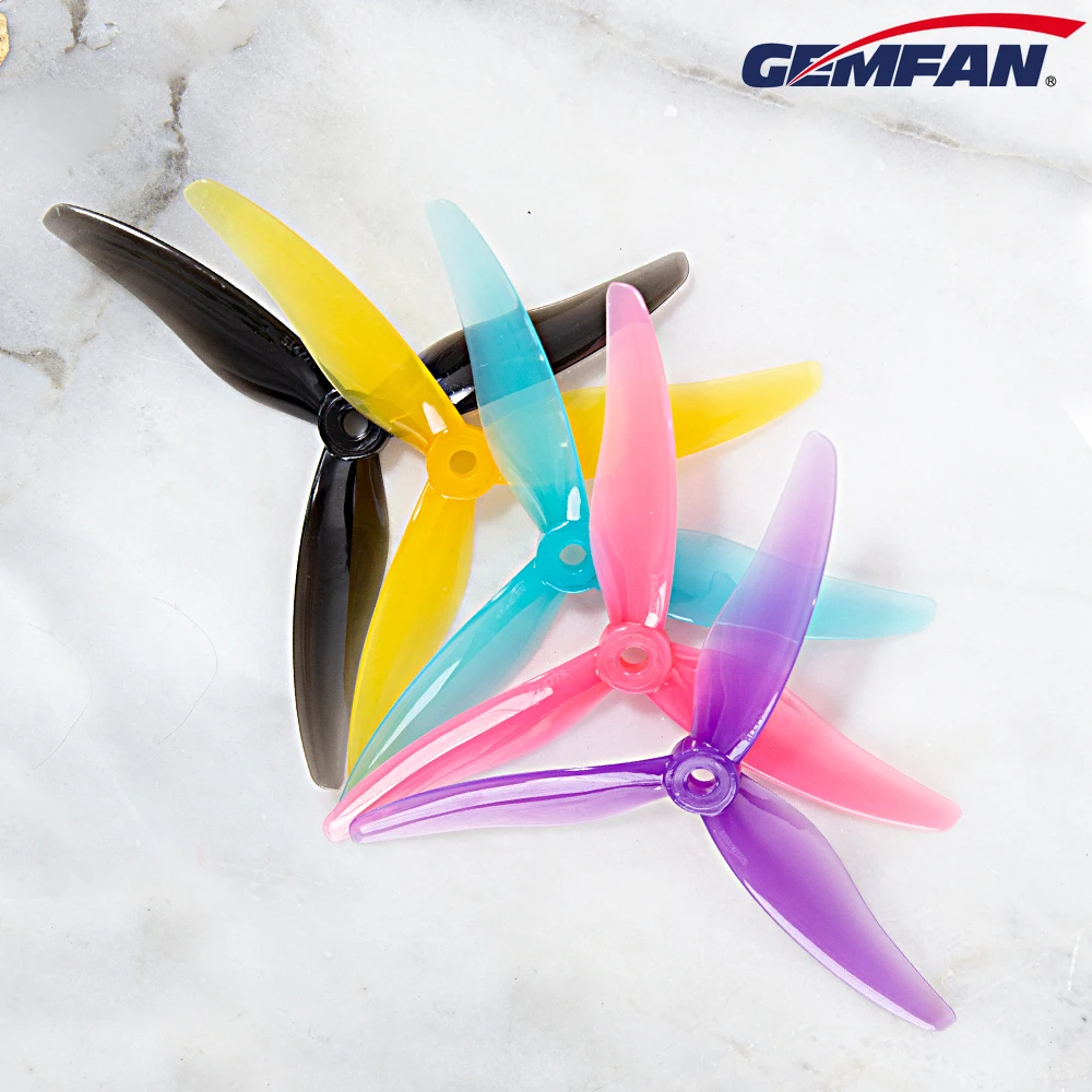 Gemfan JB Hurricane 51477 5.1X4.77X3 3-Blade PC Propeller for RC FPV Racing Freestyle 5inch 5.1inch Drones Replacement DIY Parts