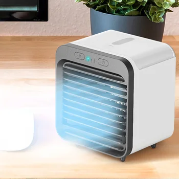 

Portable Mini AC Mini Conditioner Portable Air Cooler LED USB Personal Space Cooler Fan Air Cooling Fan Rechargeable Fan Desk