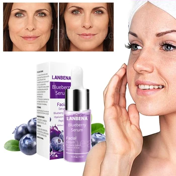 

Lanbena Facial Serum Remove Wrinkles Moisturizes Skin Blueberry Extracter Hyaluronic Acid Peptide Lambena Anti Wrinkles for Face