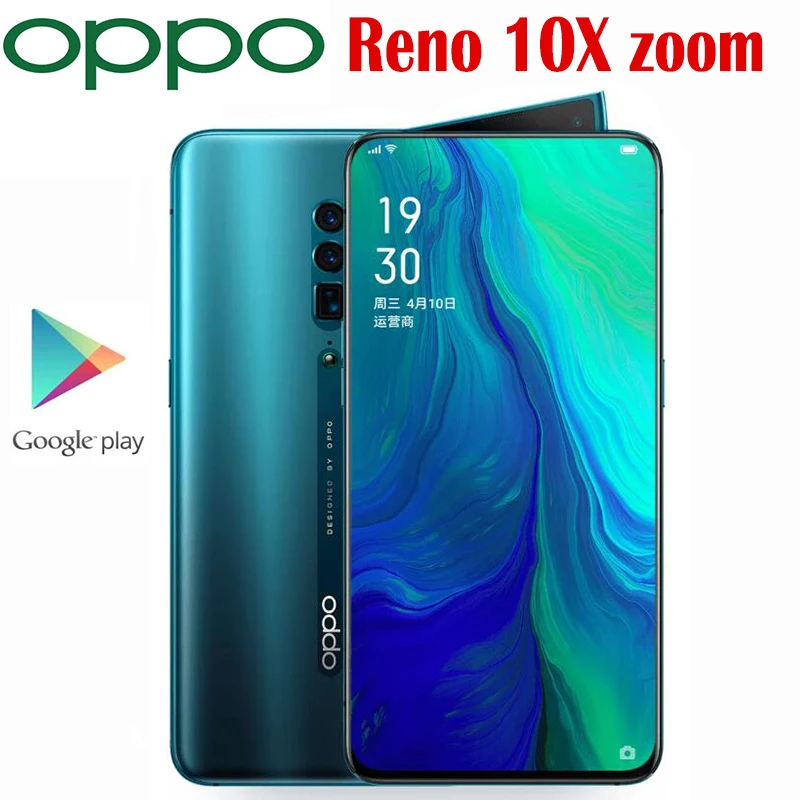 Оригинальный официальный смартфон Oppo Reno 10X Zoom Восьмиядерный процессор Snapdragon 855