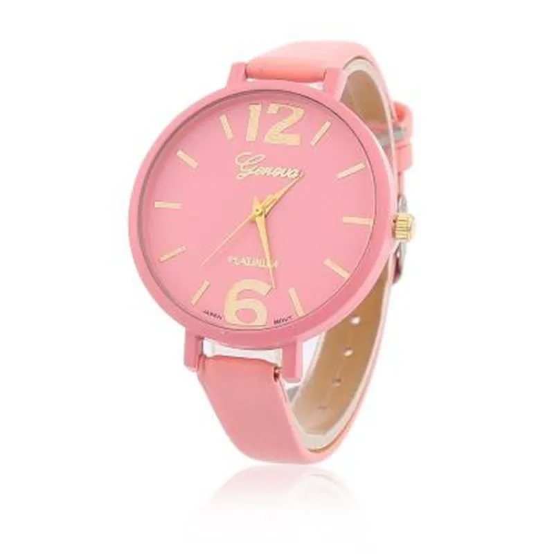 Feitong Новый Женева 2018 модные женские часы ЖЕНСКИЕ НАРЯДНЫЕ кварцевые relojes mujer PU