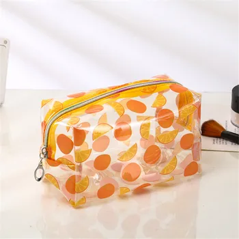 

Travel Waterproof Transparent Pvc Cosmetic Bags Candy Color Storage Pouch Makeup Organizer Laser Clear Case Toiletry Bag