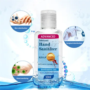 

Original 50ML Disposable Hand Sanitizer Gel No-Wash Quick-dry Dvanced Gentle Hydration Portable AntiBacteria Soothing Gel A.15