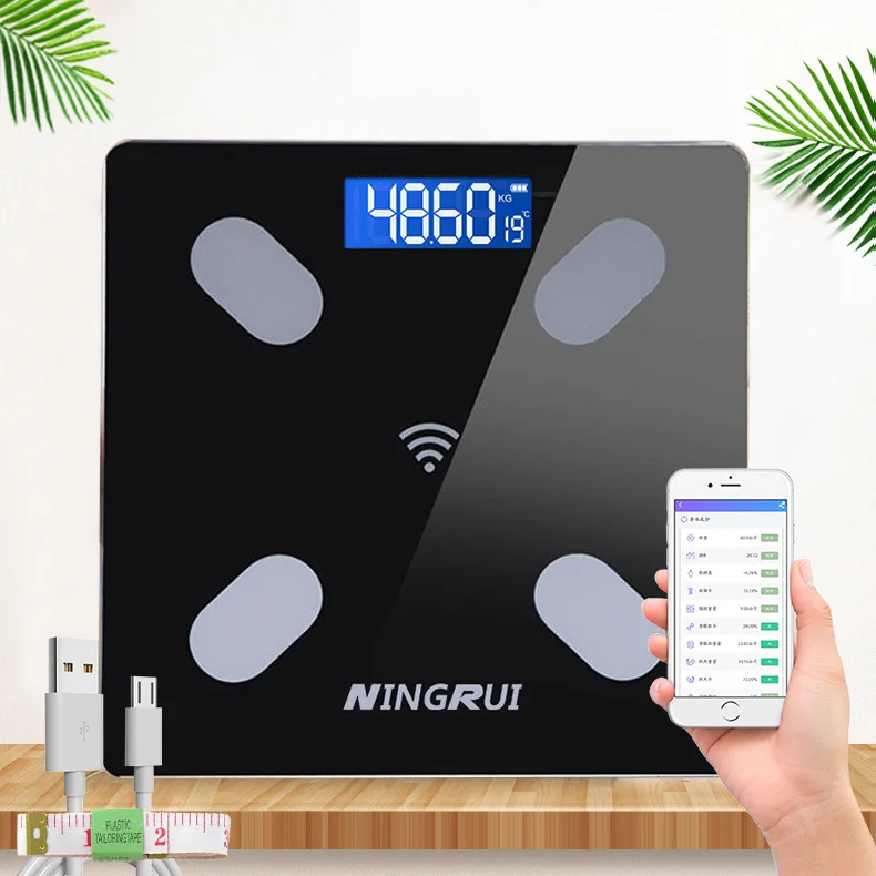 High Quality Personal Digital Measuring Muscle Mass Bmi Machine Bluetooth Body Weight Fat Scale 