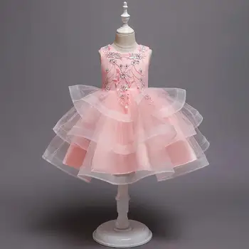 

kids pink dress girls dress baby party dress girl baby dress china girl dress lace flower dress toddler party dress