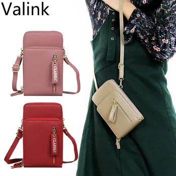 

2020 New Solid Color Wallet Women Fashion Large-capacity Zipper Mobile Phone Bag Female Shoulder Messenger Bag Carteira Feminina