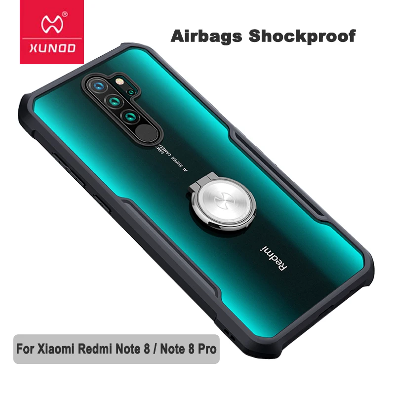 

For Xiaomi Redmi Note 8 Ring Case XUNDD Airbag Shockproof Transparent PC TPU Bumper Back Cover for Redmi Note8 Pro Case funda