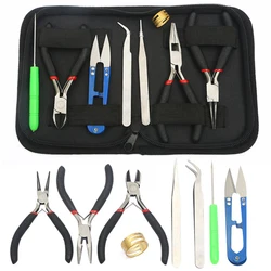 8pcs/set Jewellery Making Kit Round Pliers Scissors Tweezers Repair Craft Tool  DIY Jewelry Tools Supplies
